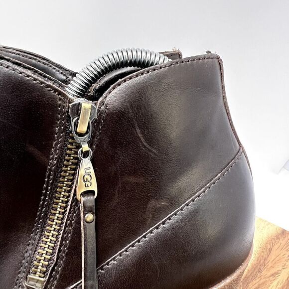 UGG Black and Brown Ankle Boots - Picture 9 of 12